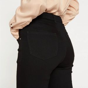 Universal Standard Black Seine Mid Rise Skinny Jeans 27 Inch Size 18